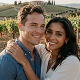 Mark and Francesca, a couple who met through DatingSkillss