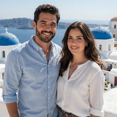 Alex from Miami and Elena from Greece who connected through DatingSkillss European dating platform